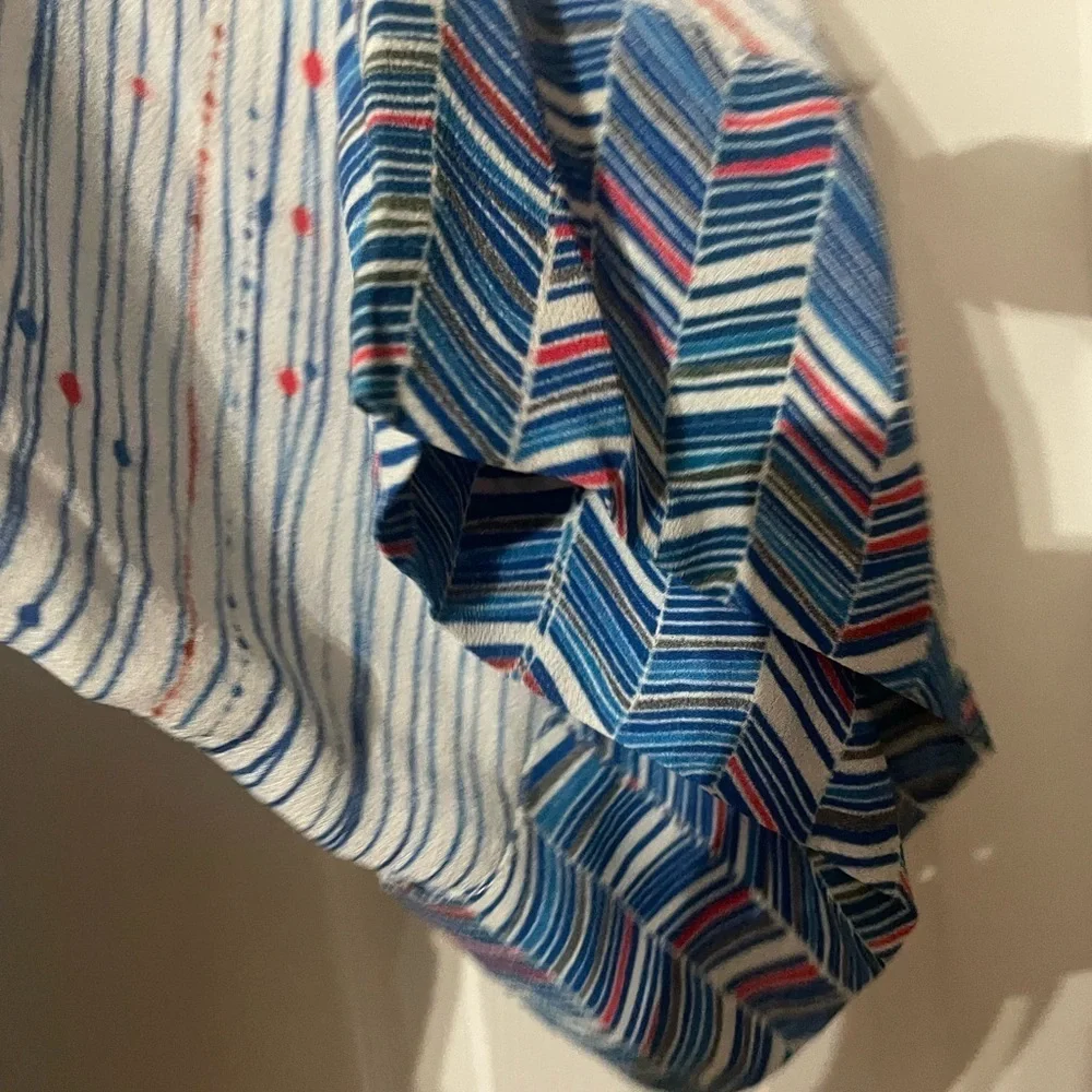 New  Anthropologie Blank London Striped and Geo pattern with tie knot size Small - Picture 4 of 8